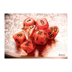 Vortex Mini-Polyhedral Orange/Black Dobbelsteen Set (7 Stuks) Vortex Mini-Polyhedral Orange/Black Dobbelsteen Set (7 Stuks)