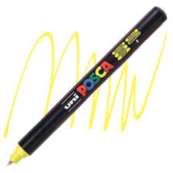 Posca Verfmarker (Gekalibreerd) Extra Fijn: Geel