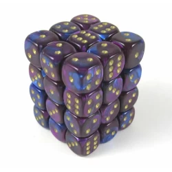Dice Set Gemi 15Mm Blue-Purple Go D6 (36 Dice Set Gemi 15Mm Blue-Purple Go D6 (36
