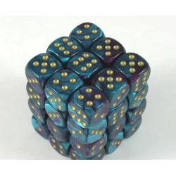 Dice Set Gemi 15Mm Purple-Teal Go D6 (36) Dice Set Gemi 15Mm Purple-Teal Go D6 (36)
