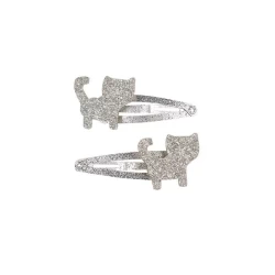 Haarclip Elana Zilver Glitter (2 Stuks Kaartje 1 Kaartje)