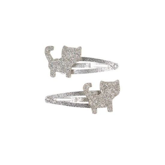 Haarclip Elana Zilver Glitter (2 Stuks Kaartje 1 Kaartje)