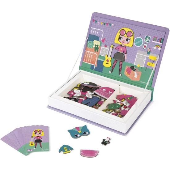Janod Magnetibook - Verkleedfeest Meisjes