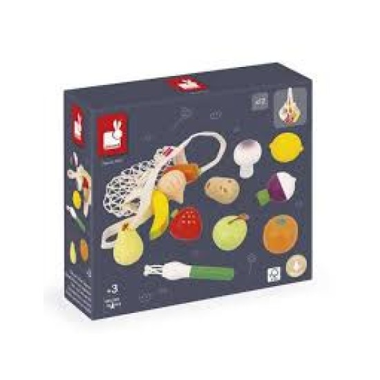 Janod Shiny Grandma - Groente En Fruitnetje