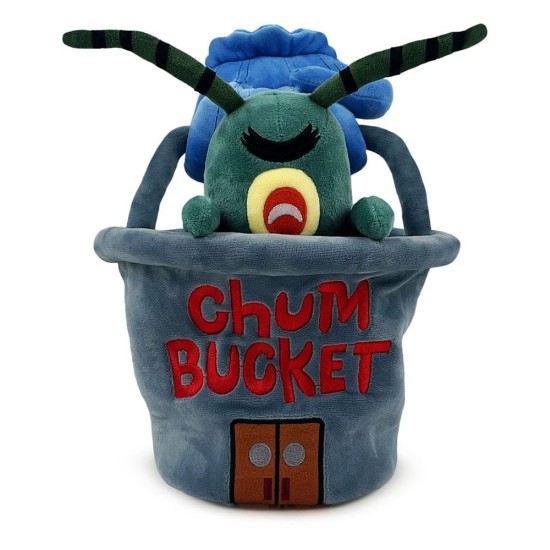 Spongebob Squarepants Plush Figure Plankton Chum Bucket 22 Cm Spongebob Squarepants Plush Figure Plankton Chum Bucket 22 Cm