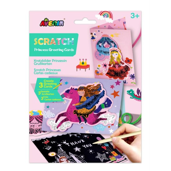 Scratch Art - Wenskaarten - Prinsessen