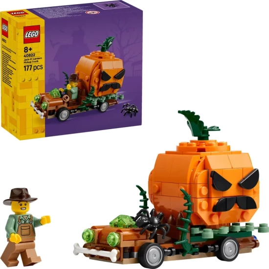 Lego Iconische 40822 Pick-Up Truck Met Halloweenpompoen