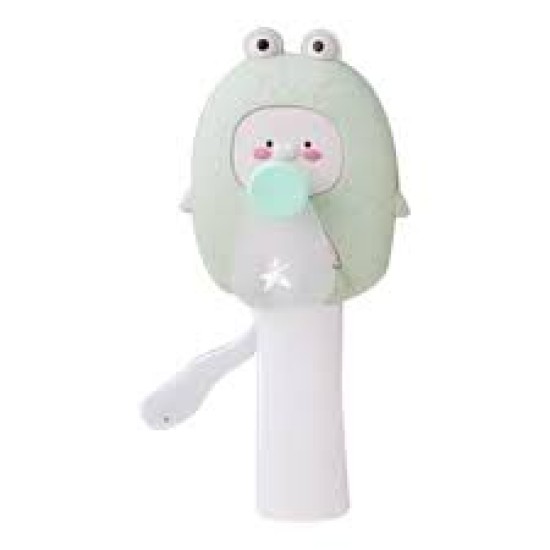 Hand Fan - Pastel Frog
