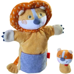 Handpop Leeuw Met Baby Handpop Leeuw Met Baby