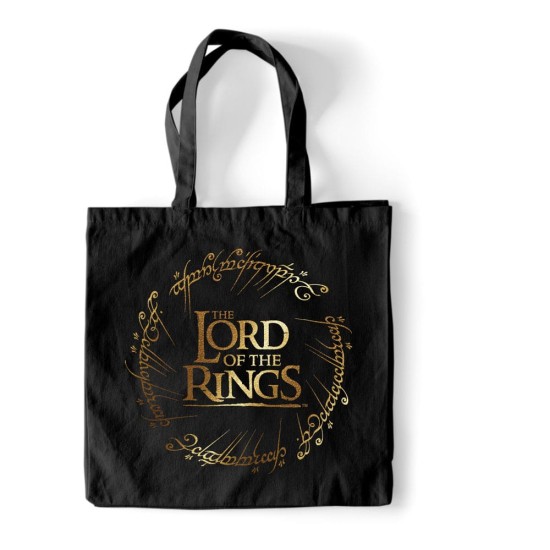 Lord Of The Rings Tote Bag Gold Foil