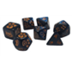 Kitten Polyhedral Dice (7) Black Kitten Polyhedral Dice (7) Black