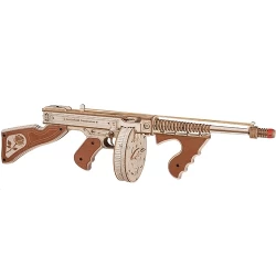 Robotime 3D Houten Puzzel Submachine Gun Lqb01 70X14X18Cm