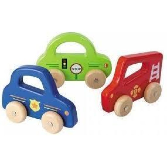 Houten Auto (3 Ass.)