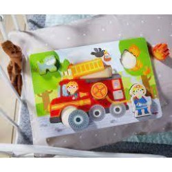 Houten Puzzel Brandweerauto Houten Puzzel Brandweerauto