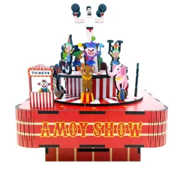 Tonecheer Muziekdoosje Diy 3D Houten Puzzel Magical Castle Tq064 14X14X186Cm Tonecheer Muziekdoosje Diy 3D Houten Puzzel Magical Castle Tq064 14X14X186Cm