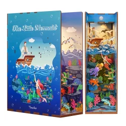 Tonecheer Diy Book Nook The Little Mermaid Bookend Tq112 182X8X245Cm Tonecheer Diy Book Nook The Little Mermaid Bookend Tq112 182X8X245Cm