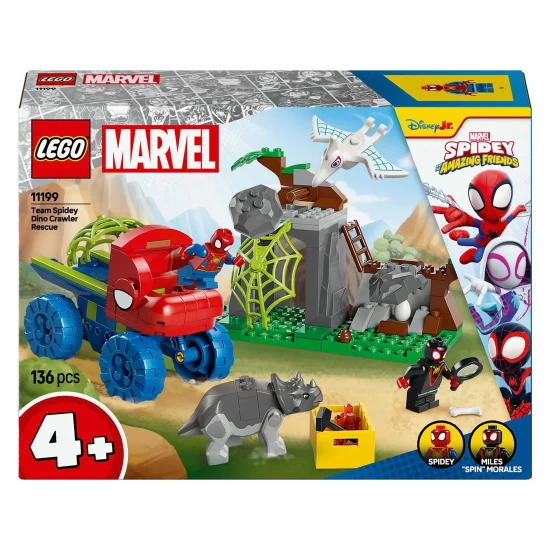Lego Spidey 11199 Team Spidey Reddingsmissie Met Dinotruck Lego Spidey 11199 Team Spidey Reddingsmissie Met Dinotruck
