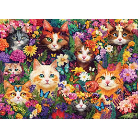 Cobble Hill Puzzle 1000 Pieces - Blooming Whiskers