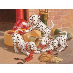 Cobble Hill Family Puzzle 400 Pieces - Dalmatian Firehouse Cobble Hill Family Puzzle 400 Pieces - Dalmatian Firehouse