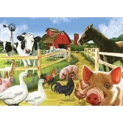 Cobble Hill Family Puzzle 350 Pieces - Welcome To The Farm Cobble Hill Family Puzzle 350 Pieces - Welcome To The Farm