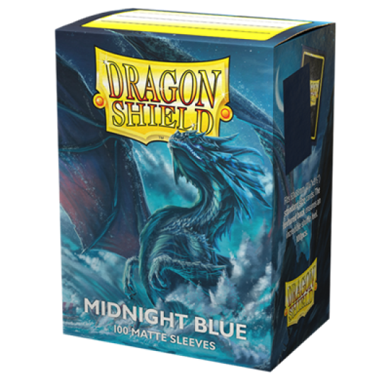 Dragon Shield Standard Size Matte Sleeves - Midnight Blue (100 Sleeves)