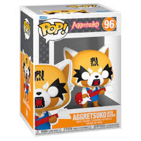 Sanrio Pop! Animation Vinyl Figure Aggretsuko With Guitar 9 Cm
