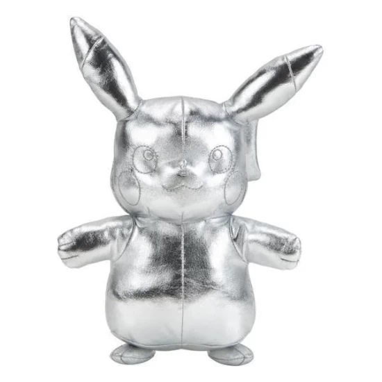 Pokemon 25Th Anniversary Select Plush Figure Silver Version Pikachu 30 Cm