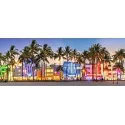 Nachtelijke Gloed Op Ocean Drive Nachtelijke Gloed Op Ocean Drive