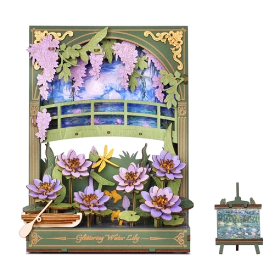 Robotime 3D Houten Puzzel Glittering Water Lily Th001 165X8X215 Cm