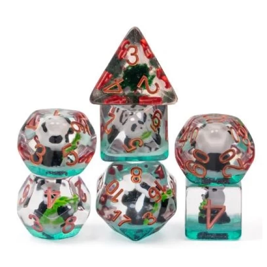 Panda In Bamboo Rpg Dice Set