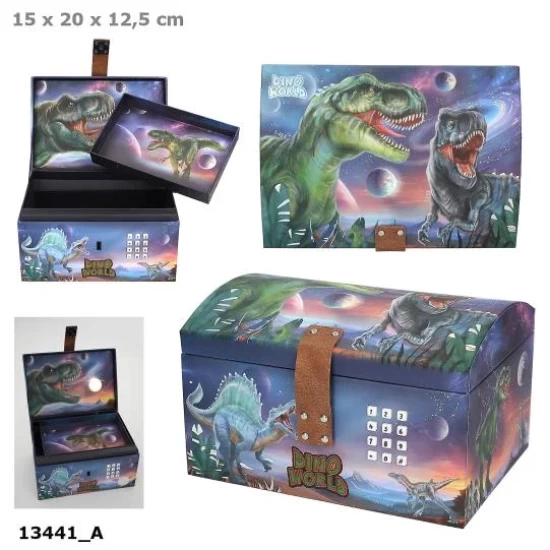 Dino World Schatkist Met Code Geluid & Licht