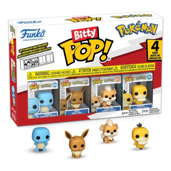 Pokemon Bitty Pop! Vinyl Figure 4-Pack Series 4 2 Cm