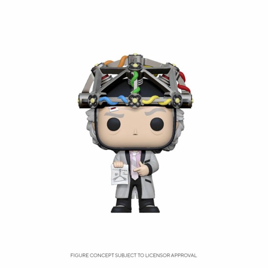 Back To The Future Pop! Vinyl Figure Doc With Helmet 9 Cm