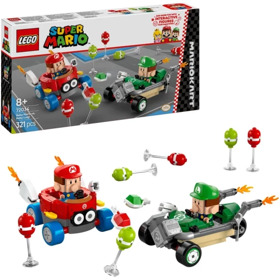 Lego Super Mario 72034 Mario Kart Baby Mario Vs. Baby Luigi Lego Super Mario 72034 Mario Kart Baby Mario Vs. Baby Luigi