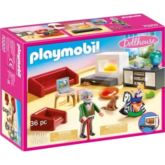 Playmobil Dollhouse Huiskamer Met Openhaard - 70207