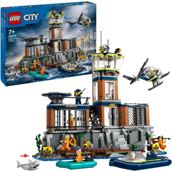 Lego City 60419 Politiebureau Op Het Gevangeniseiland Lego City 60419 Politiebureau Op Het Gevangeniseiland