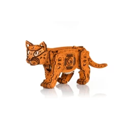 Eco Wood Art (Ewa) Diy 3D Mechanische Houten Puzzel Kitten Ginger 3847 35184145 Eco Wood Art (Ewa) Diy 3D Mechanische Houten Puzzel Kitten Ginger 3847 35184145