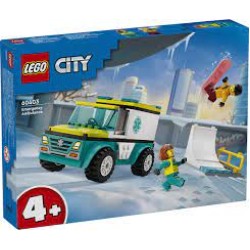 Lego City 60403 Ambulance En Snowboarder Lego City 60403 Ambulance En Snowboarder