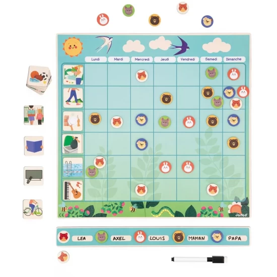 Janod Magneetbord - Weekplanning Janod Magneetbord - Weekplanning