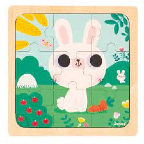 Janod Puzzel - Konijn Wit