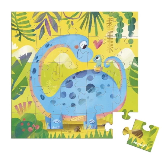 Janod Puzzelkaart – Dino Moeder En Kind