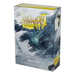 Sleeves Dragon Shield Japanese Matte Dual Snow Sleeves Dragon Shield Japanese Matte Dual Snow