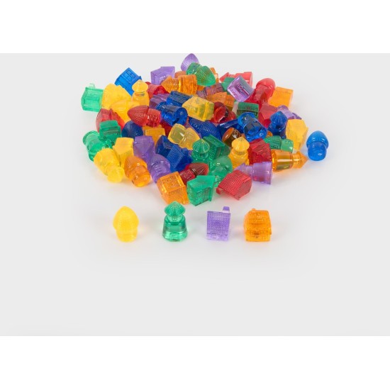 Tickit Doorschijnende Kleurrijke Huizen - Pk72