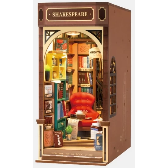 Robotime Book Nook Shakespeare's Bookstore Robotime Book Nook Shakespeare's Bookstore