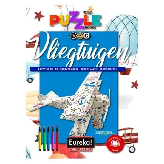 Eureka 3D Puzzel Books - Vliegtuigen Eureka 3D Puzzel Books - Vliegtuigen