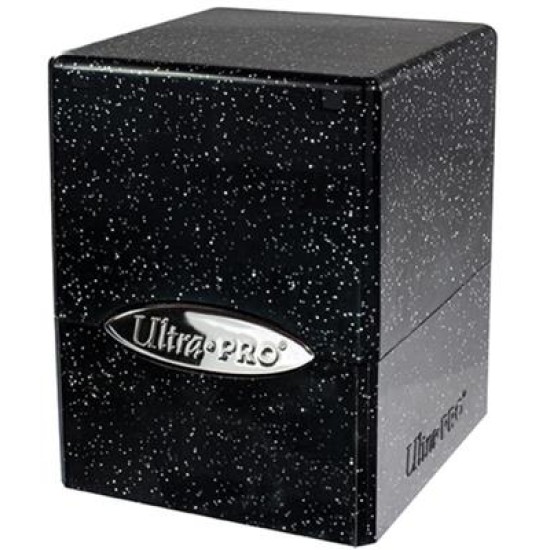 Deckbox Satin Cube Glitter Black Deckbox Satin Cube Glitter Black