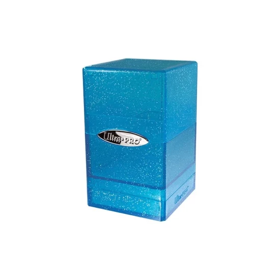 Deckbox Satin Tower Glitter Blue Deckbox Satin Tower Glitter Blue