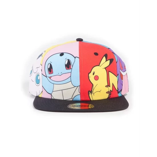 Pokemon Multi Popart Snapback Cap Pokemon Multi Popart Snapback Cap