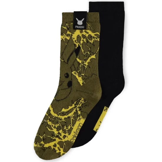 Pokemon Socks 2-Pack Pikachu 43-46