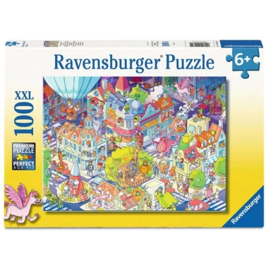 Puzzels Voor Kinderen 100 Xxl Stukken - Drukte In Chaosstad Puzzels Voor Kinderen 100 Xxl Stukken - Drukte In Chaosstad
